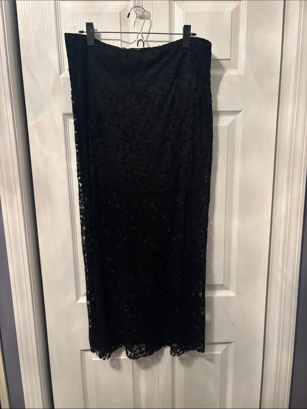 kenzie Black Lace Maxi Skirt
